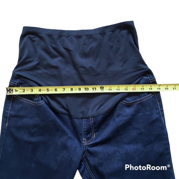 Time & Tru Dark Wash Skinny Maternity Pants size Medium 8-10 - Picture 5 of 6